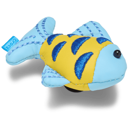 Blue and Gold Sparkle Fish Jibbitz™ charms | Crocs US