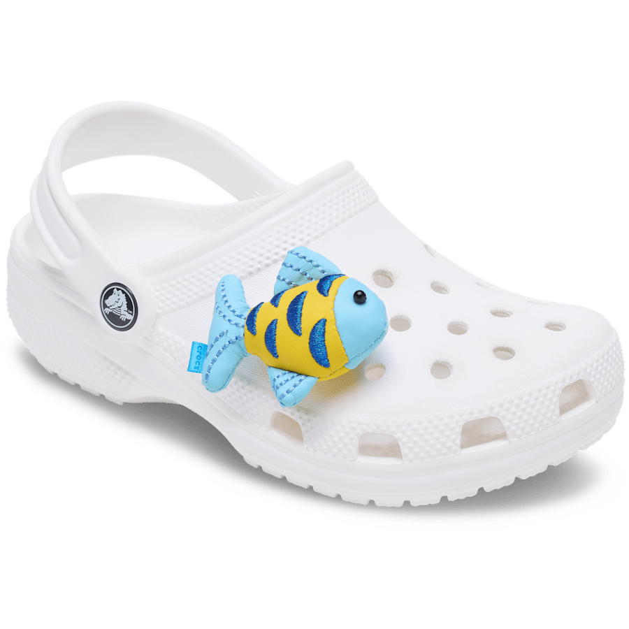 Blue and Gold Sparkle Fish Jibbitz™ charms | Crocs US