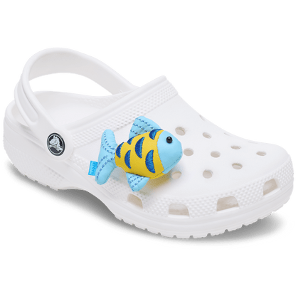 Blue and Gold Sparkle Fish Jibbitz™ charms | Crocs US