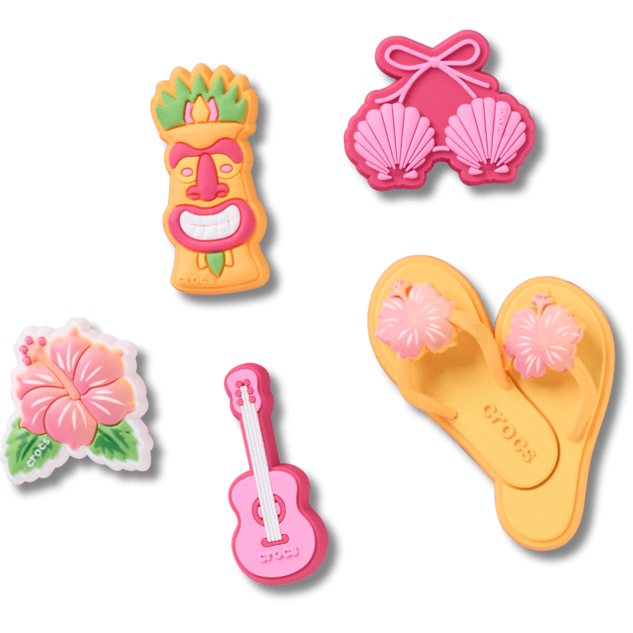 Tiki Vacation 5 Pack Jibbitz™ charms | Crocs on sale