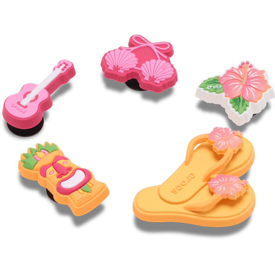 Tiki Vacation 5 Pack Jibbitz™ charms | Crocs on sale