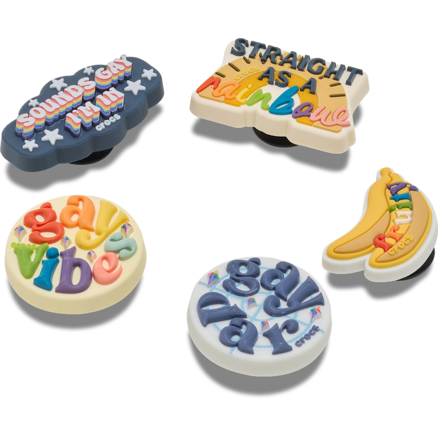 Irreverent Pride 5 Pack Jibbitz™ charms | Crocs sale