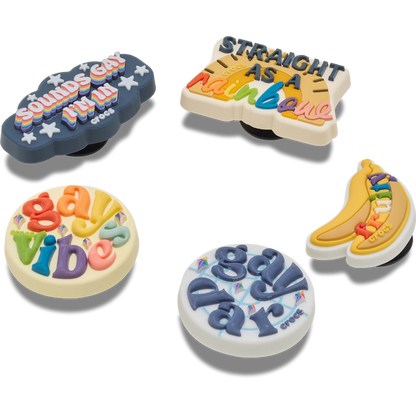 Irreverent Pride 5 Pack Jibbitz™ charms | Crocs sale