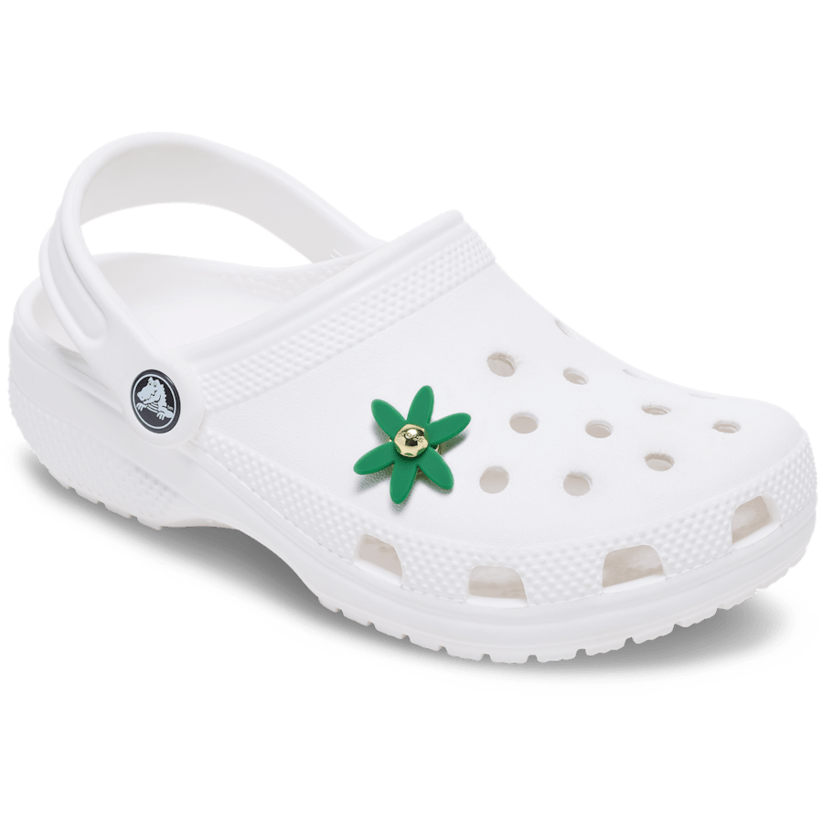 Retro Green Spinner Flower Jibbitz™ charms | Crocs discount