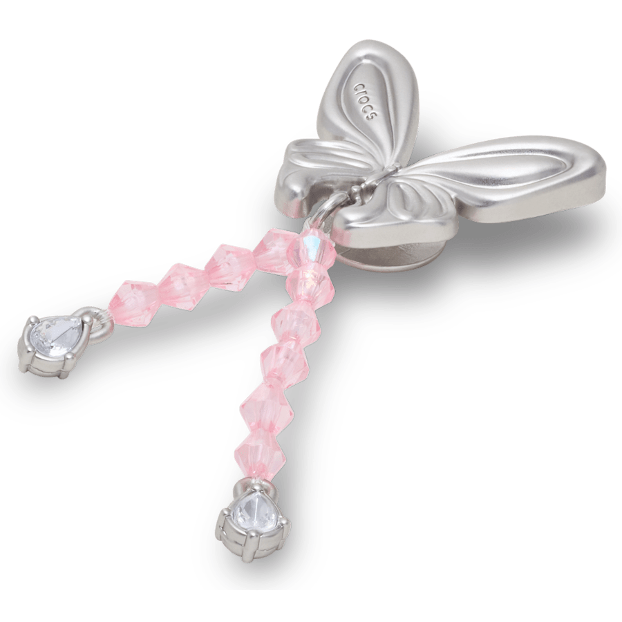 Silver Beaded Meta Butterfly Jibbitz™ charms | Crocs sale