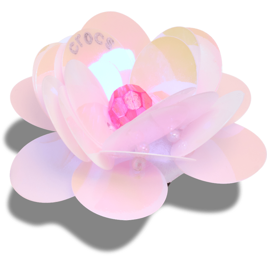 Sequin Pink Flower Jibbitz™ charms | Crocs outlet