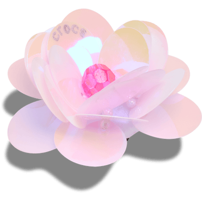 Sequin Pink Flower Jibbitz™ charms | Crocs outlet