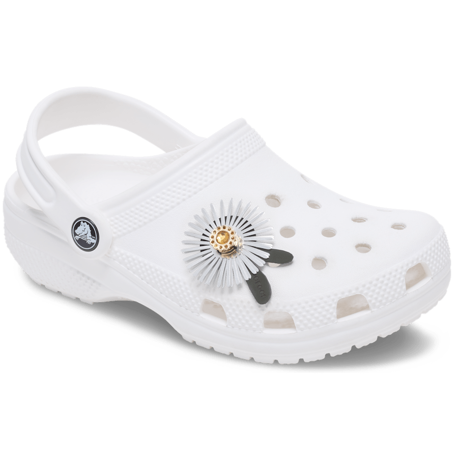 Silver Sequin Flower Jibbitz™ charms | Crocs online