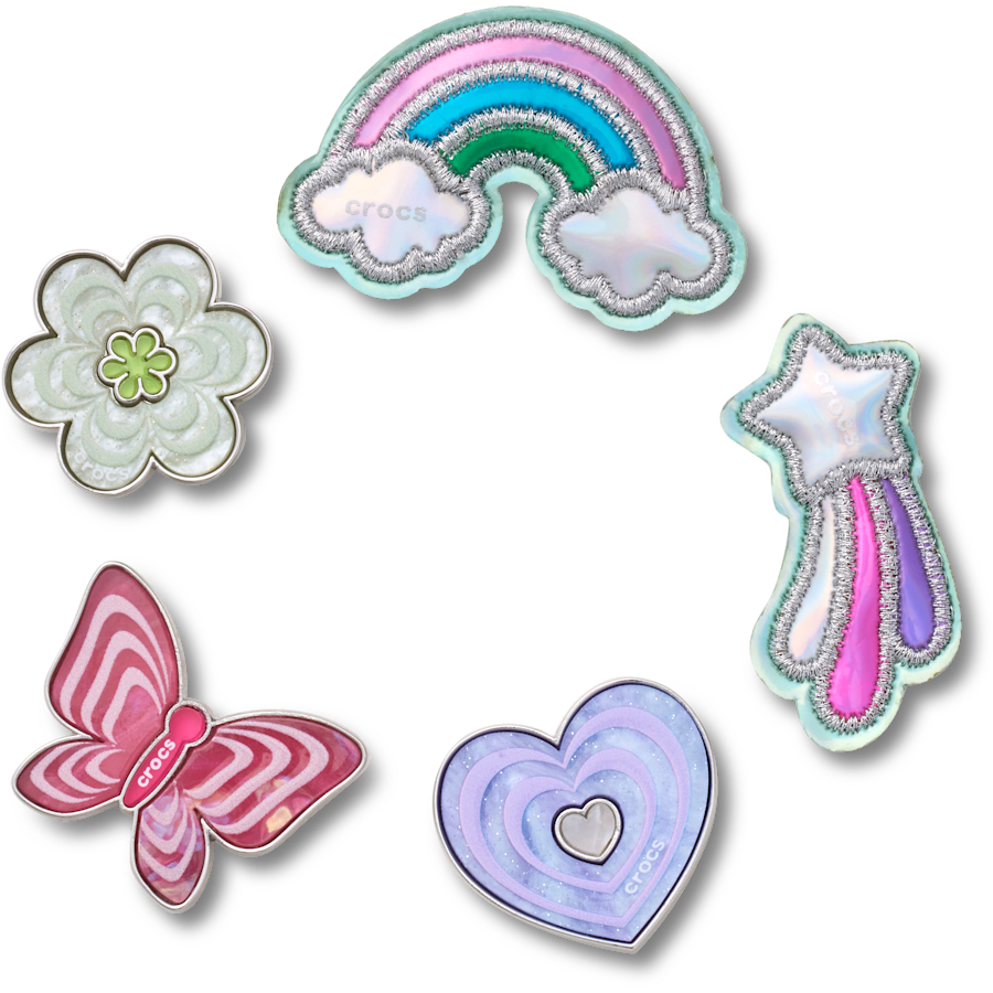 Funky Girly Icons 5 Pack Jibbitz™ charms | Crocs discount