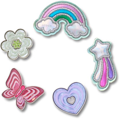 Funky Girly Icons 5 Pack Jibbitz™ charms | Crocs discount