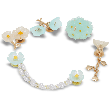 Blue Dainty Floral 5 Pack Jibbitz™ charms | Crocs on sale