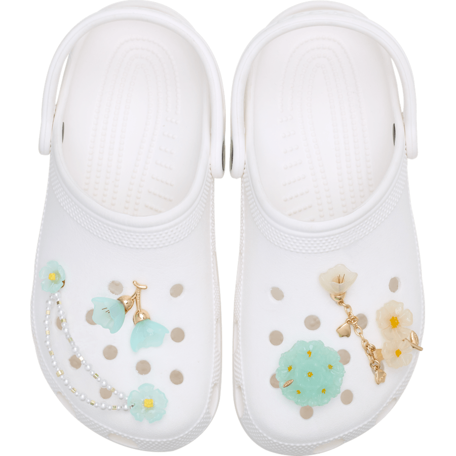 Blue Dainty Floral 5 Pack Jibbitz™ charms | Crocs on sale