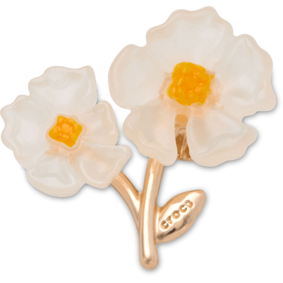 White Floral Blossom Jibbitz™ charms | Crocs on sale