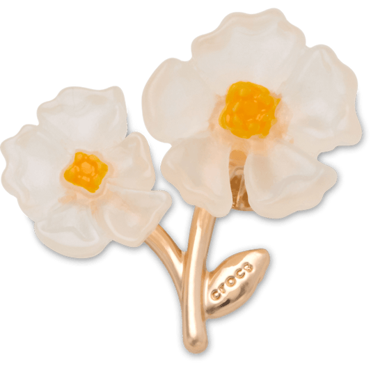 White Floral Blossom Jibbitz™ charms | Crocs on sale