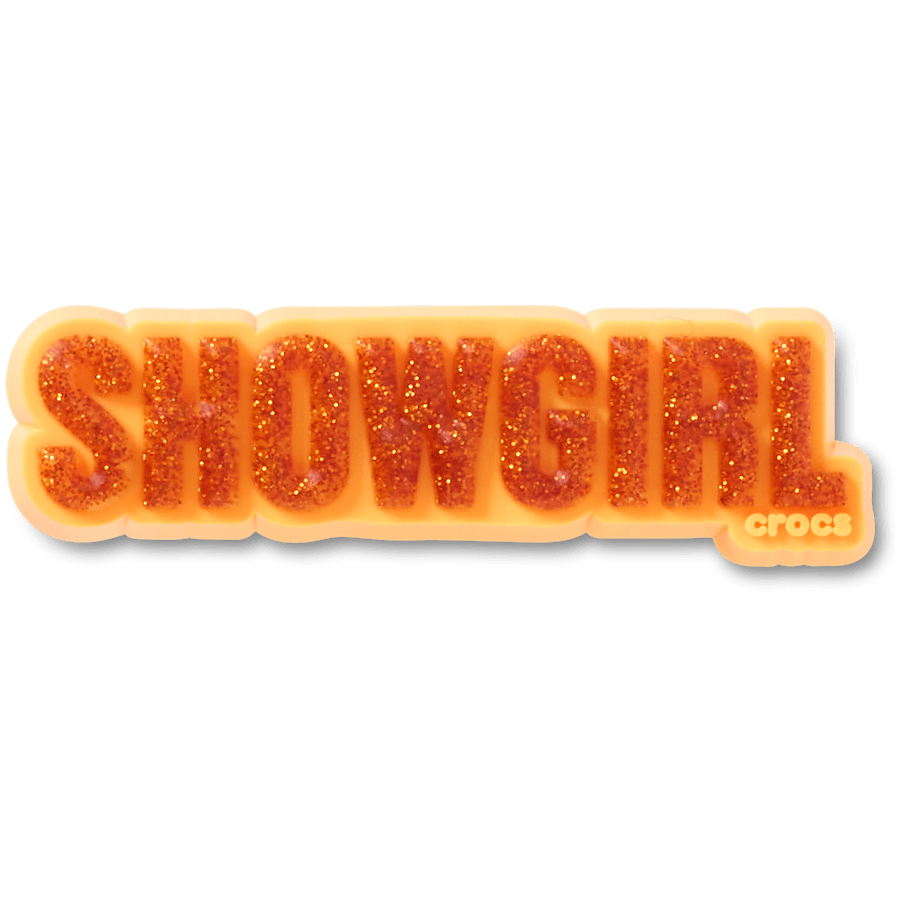 Orange Glitter Sign Jibbitz™ charms | Crocs outlet