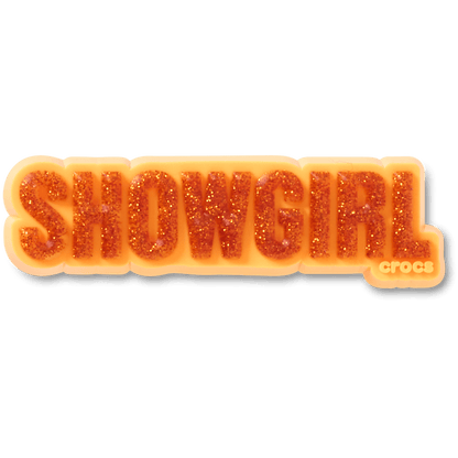 Orange Glitter Sign Jibbitz™ charms | Crocs outlet