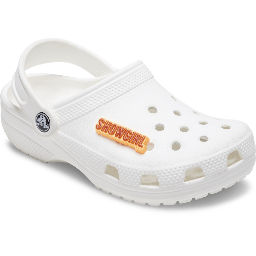 Orange Glitter Sign Jibbitz™ charms | Crocs outlet