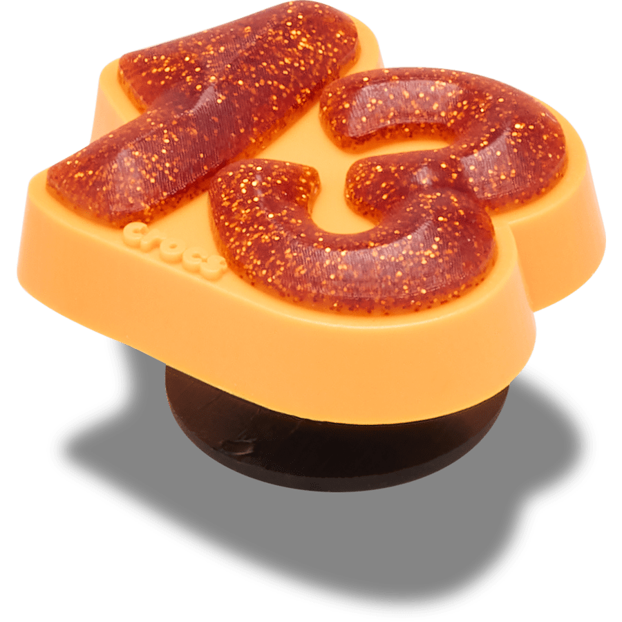 Orange Sparkly Number 13 Jibbitz™ charms | Crocs discount