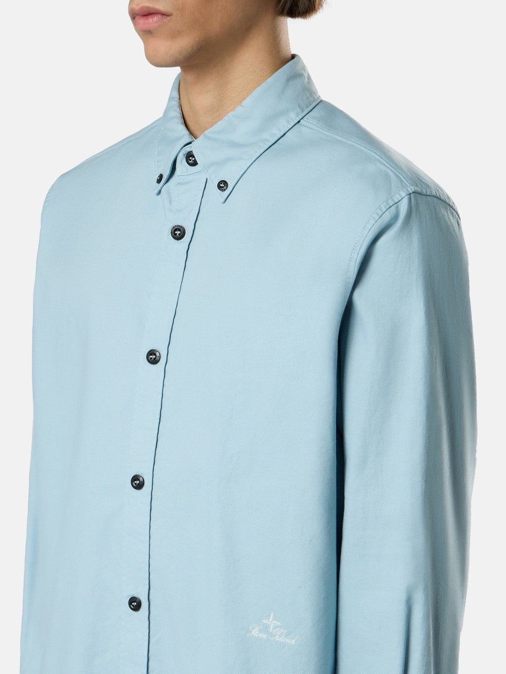 1100004 ORGANIC COTTON OXFORD Comfort-fit long-sleeve shirt with logo embroidery