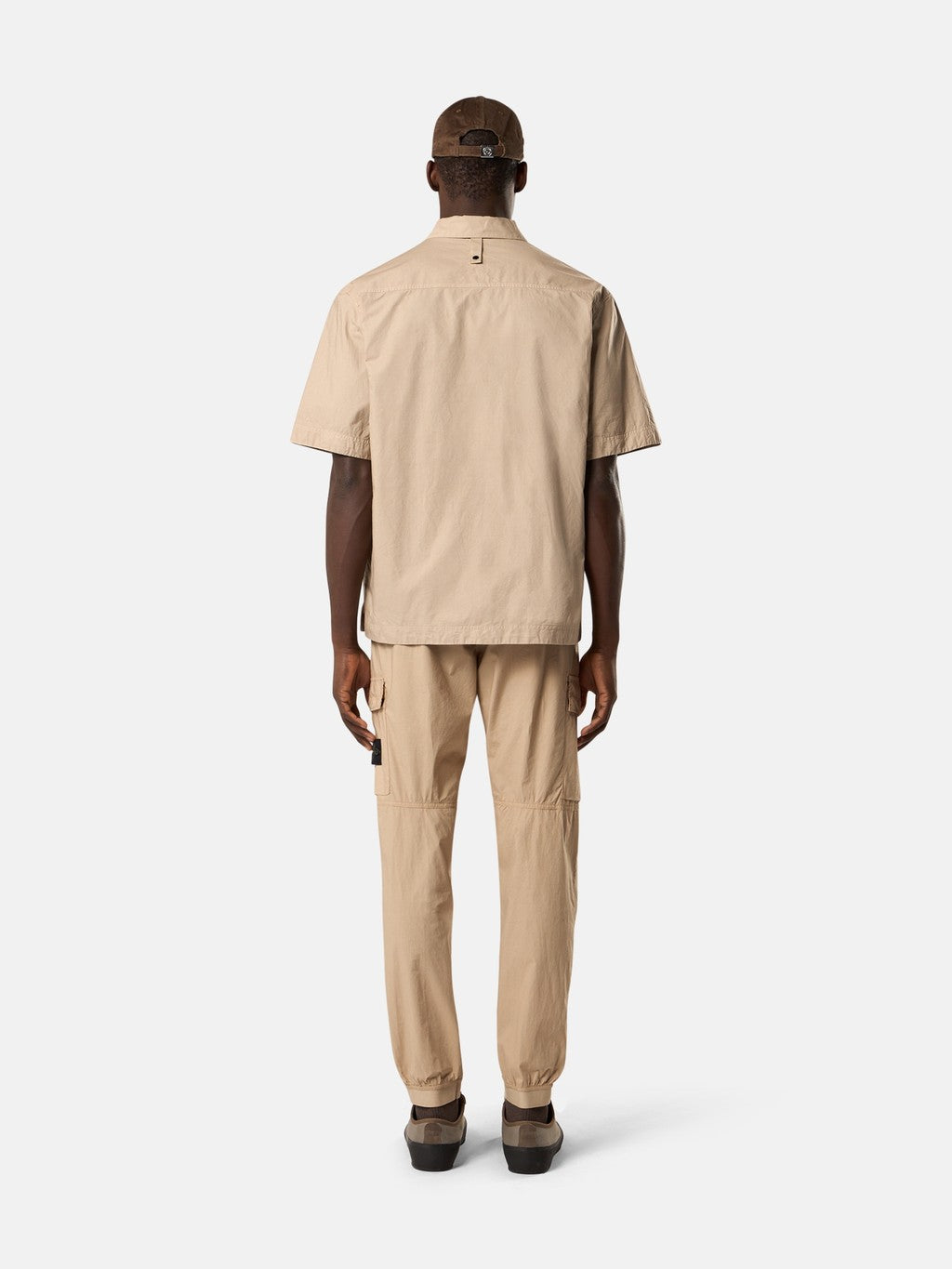 1100006 ORGANIC COTTON TELA 'PARACADUTE' Comfort-fit short-sleeve shirt with chest pocket