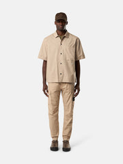 1100006 ORGANIC COTTON TELA 'PARACADUTE' Comfort-fit short-sleeve shirt with chest pocket