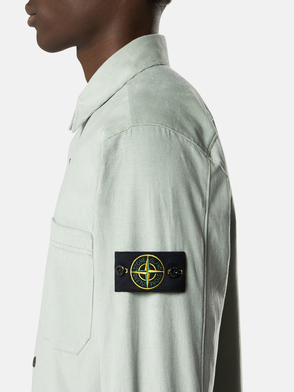 1200040 COTTON MICRO-CORDUROY Regular-fit overshirt with pockets