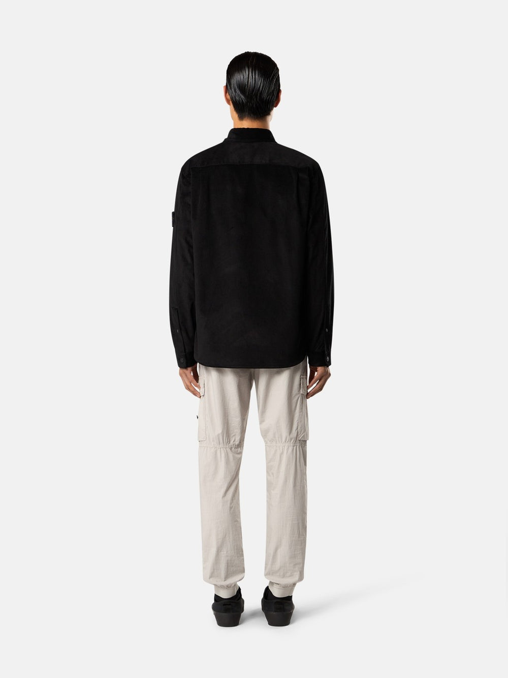 1200040 COTTON MICRO-CORDUROY Regular-fit overshirt with pockets