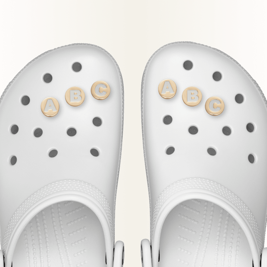 Gold Letter A-Z Jibbitz Shoe Charm | Crocs online