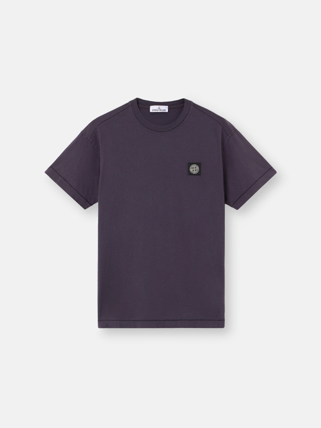 2100027 60/2 COTTON JERSEY Slim-fit short-sleeve T-shirt with Compass patch