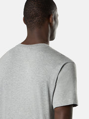 2100027 60/2 COTTON JERSEY Slim-fit short-sleeve T-shirt with Compass patch