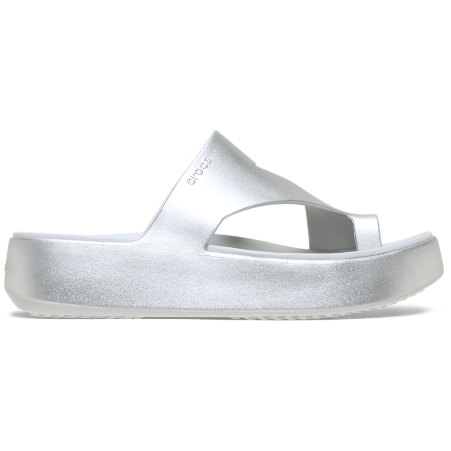 Getaway Metallic Platform Toe Loop | Crocs outlet