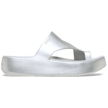 Getaway Metallic Platform Toe Loop | Crocs outlet