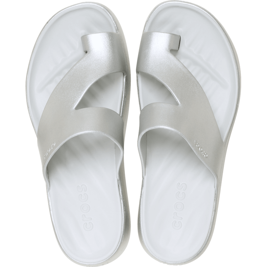 Getaway Metallic Platform Toe Loop | Crocs outlet
