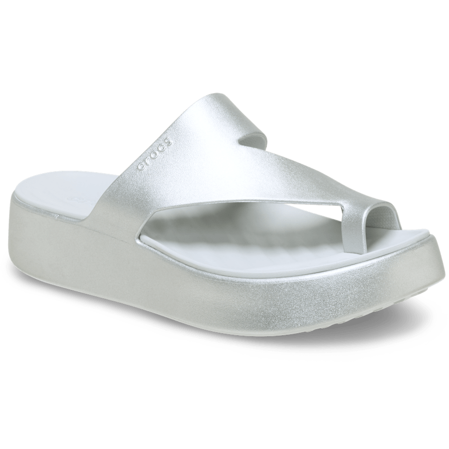 Getaway Metallic Platform Toe Loop | Crocs outlet