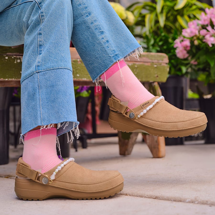 Classic Crafted Vegan Suede Clog | Crocs online
