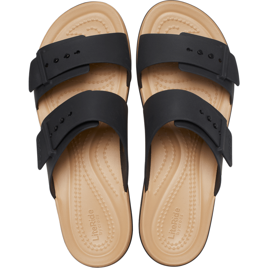 Brooklyn Buckle Matte Wrap Low Wedge | Crocs discount