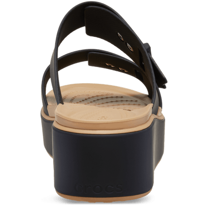 Brooklyn Buckle Matte Wrap Low Wedge | Crocs discount
