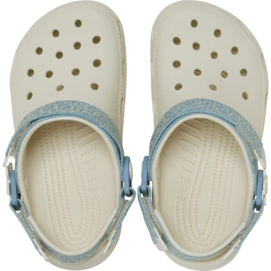 Kids’ Classic Denim Flower Adjustable Backstrap Clog | Crocs US