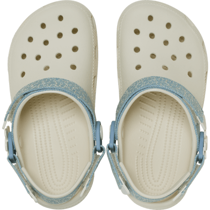 Kids’ Classic Denim Flower Adjustable Backstrap Clog | Crocs US