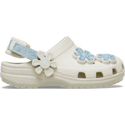 Toddler Classic Denim Flower Adjustable Backstrap Clog | Crocs near me