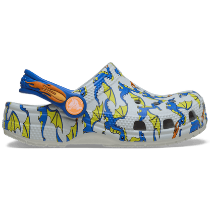 Toddler Classic Dragon Graphic Clog | Crocs outlet