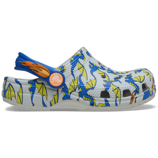 Toddler Classic Dragon Graphic Clog | Crocs outlet