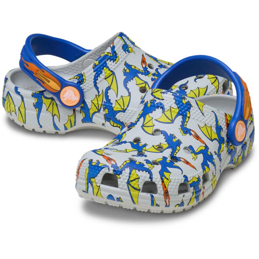 Toddler Classic Dragon Graphic Clog | Crocs outlet