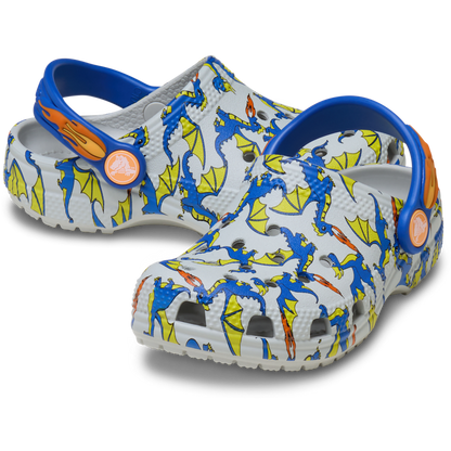 Toddler Classic Dragon Graphic Clog | Crocs outlet