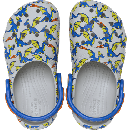 Toddler Classic Dragon Graphic Clog | Crocs outlet