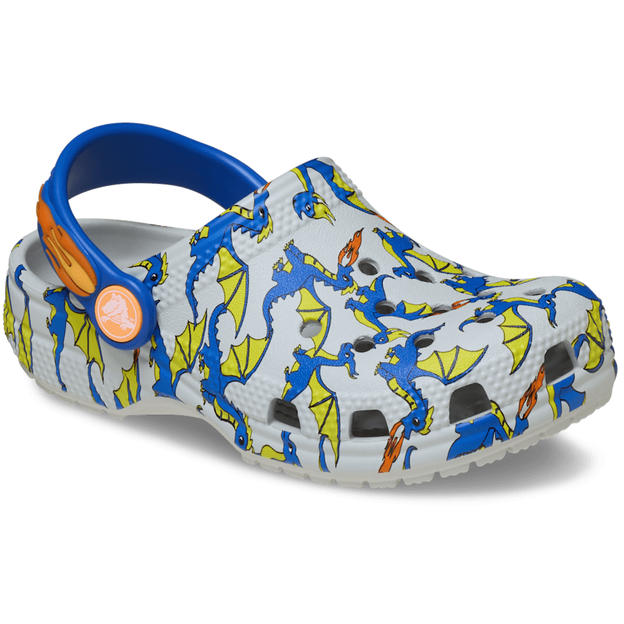 Toddler Classic Dragon Graphic Clog | Crocs outlet