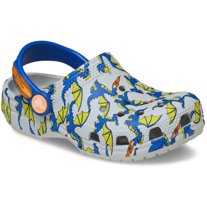Toddler Classic Dragon Graphic Clog | Crocs outlet