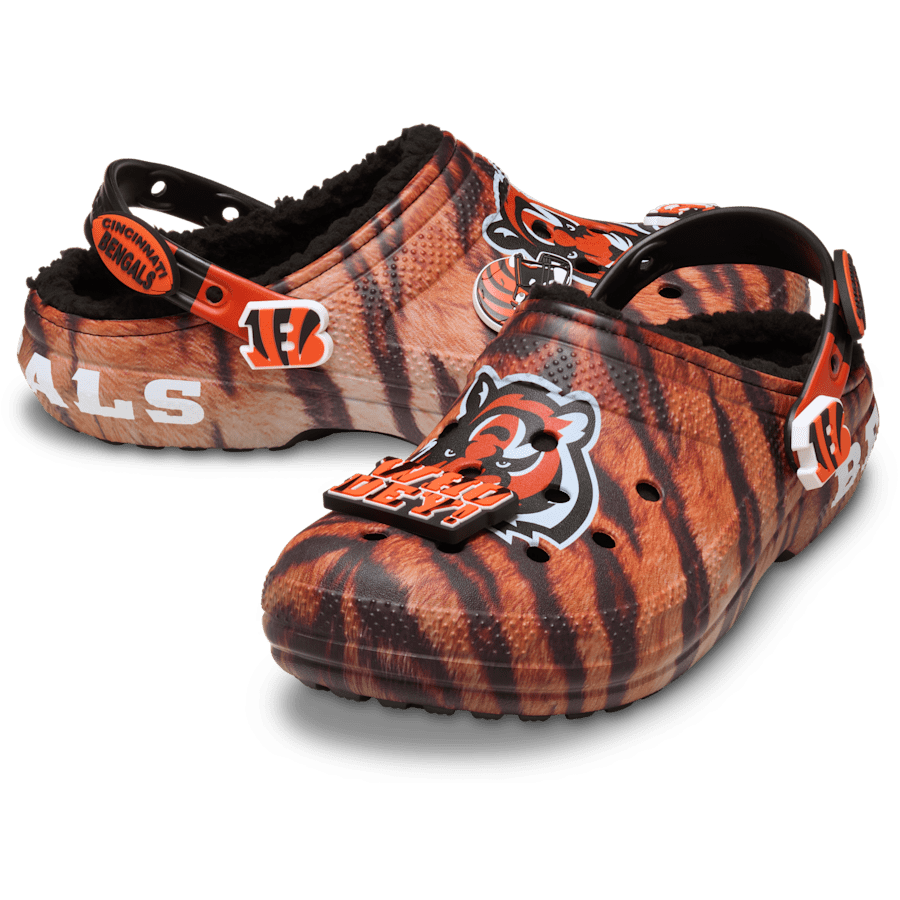 NFL Cincinnati Bengals Classic Lined Clog | Crocs outlet