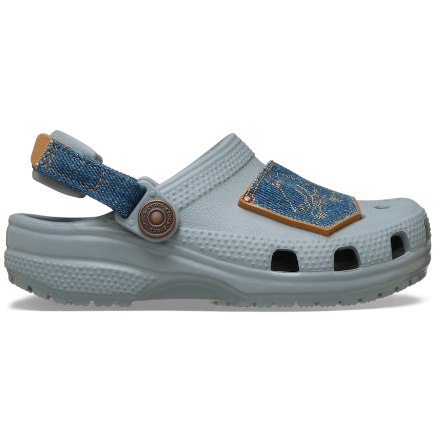 Toddler Classic Denim Adjustable Backstrap Clog | Crocs US