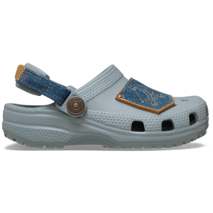Toddler Classic Denim Adjustable Backstrap Clog | Crocs US